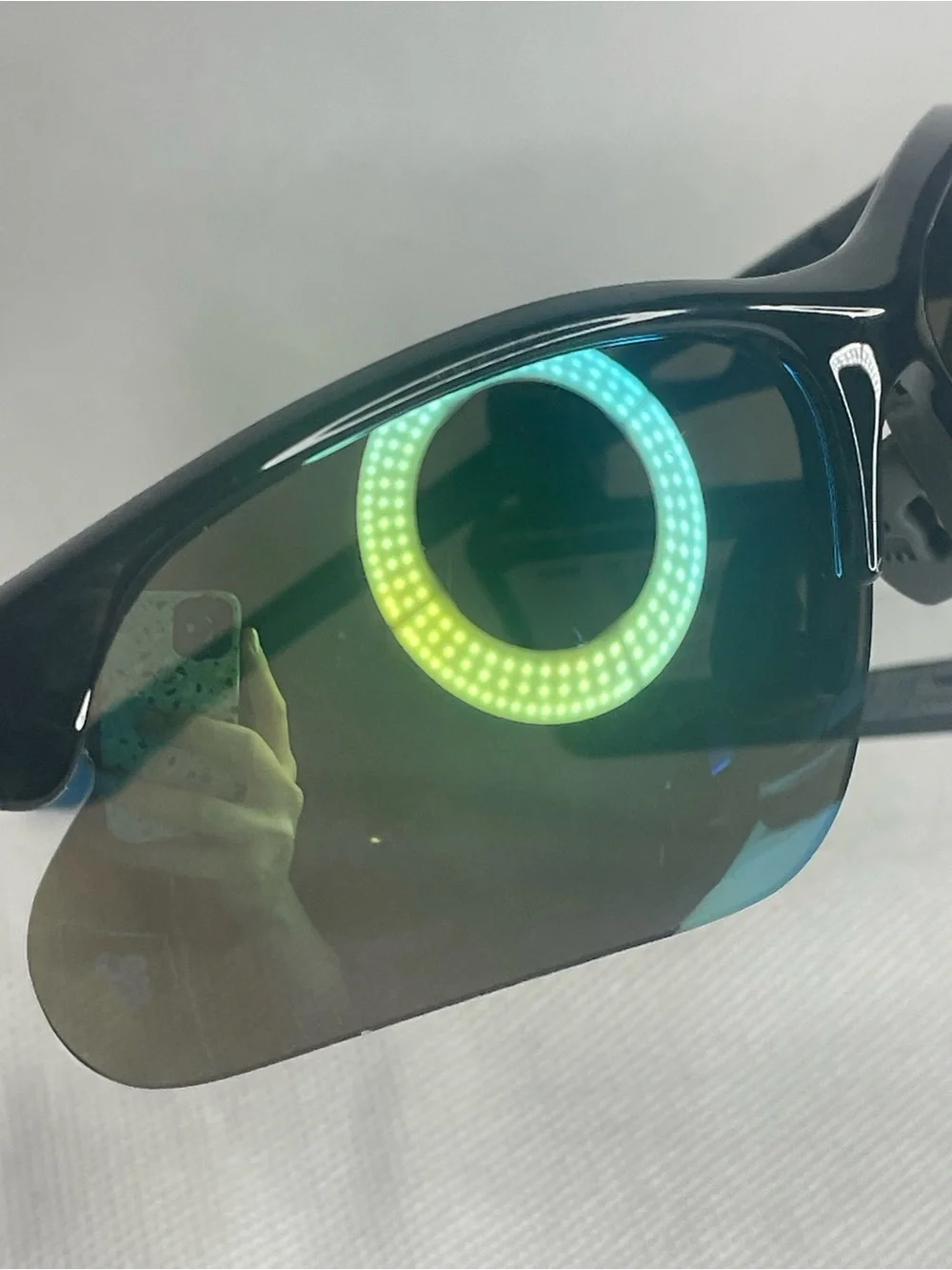 Ironman Ambition Blade Wrap Sports Sunglasses Crystal Gray Sapphire Blue SR0824